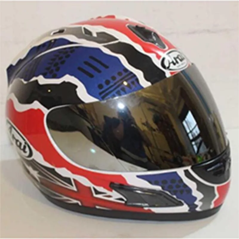 Полный мотоциклетный шлем arai Летний шлем в любой сезон гоночный шлем - Цвет: 7