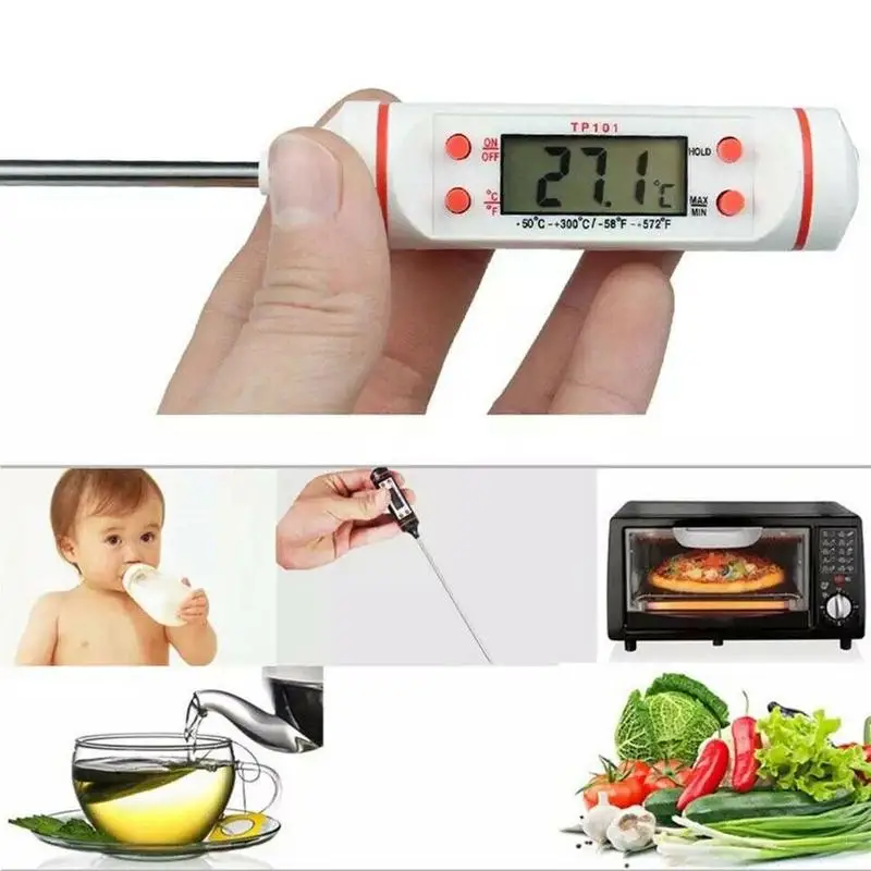 

Kitchen Food Thermometer For Meat Bbq Cooking Water Food Probe Oven Electronic Digital Thermometer Kitchen Tools