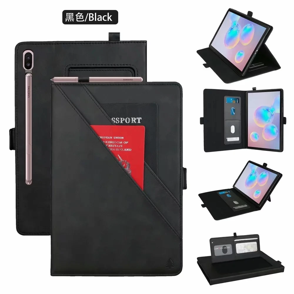 Кожаный чехол Премиум для Samsung Galaxy Tab S6 10,5 T860 T865 планшет смарт-подставка чехол для Galaxy Tab S6 10,5 Чехол+ пленка+ ручка