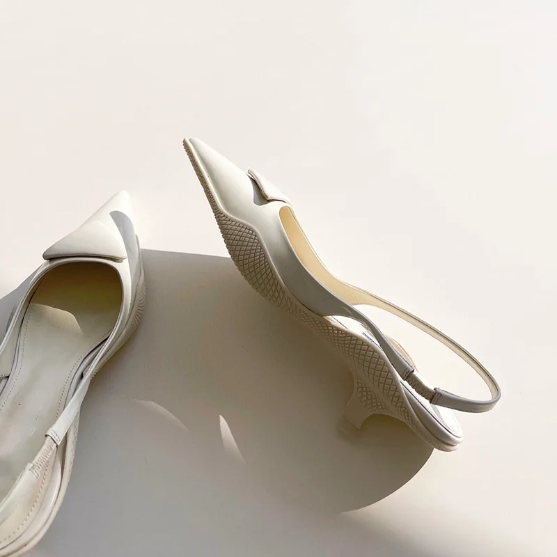 Мюли женские без задника элегантные туфли с острым носком застежки на тонком