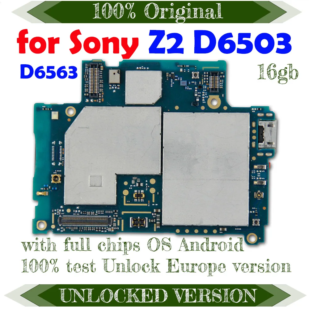 Полная Логическая плата для материнской платы Sony Xperia Z2 L50W D6503 100% оригинальная