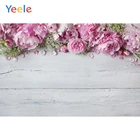 Фоны для фотосъемки Yeele с изображением белых деревянных досок цветущих цветов текстурные фоны для портретной детской фотосъемки для фотостудии