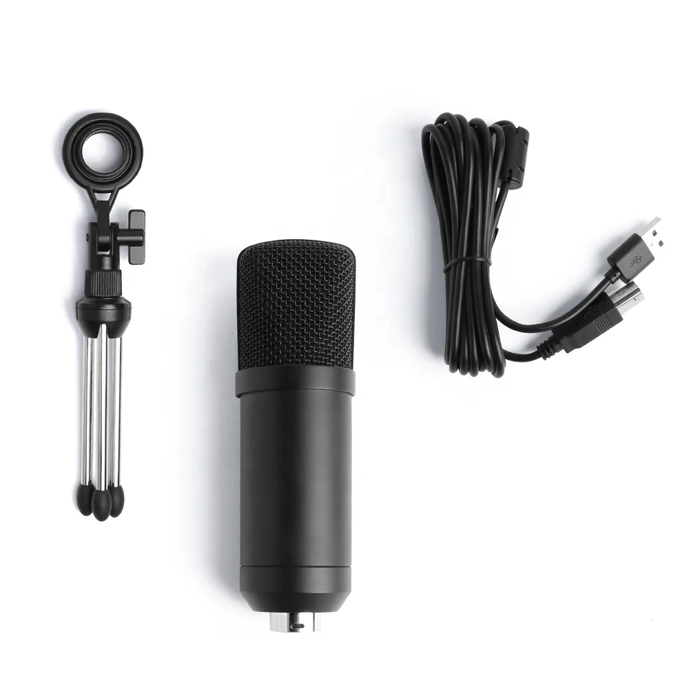 

2020 Professional 192k 24bit cardioid podcastng digital usb condenser microphone with tripod