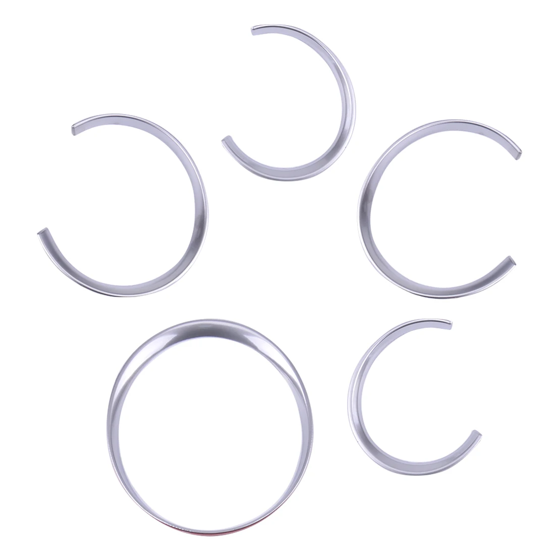 5 шт. Автомобильная Серебристая хромированная приборная панель измеритель