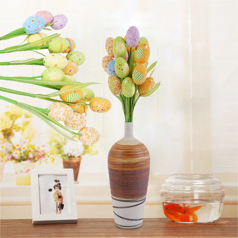 Вечерние реквизиты на палочках пасхальные цвета случайная имитация