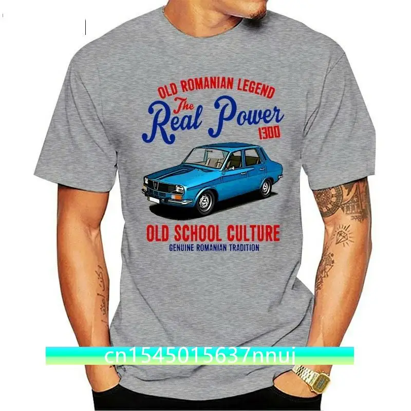 Новинка 1300 Винтажная футболка из хлопка с надписью Автомобиль Румынии DACIA