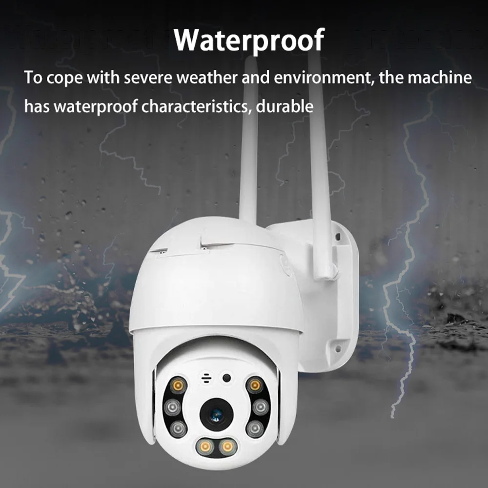 

WIFI IP Camera PTZ Speed Dome 1080P Outdoor Wireless AI Tracking Night Vision Two Way Audio Onvif Protocol Security Camera