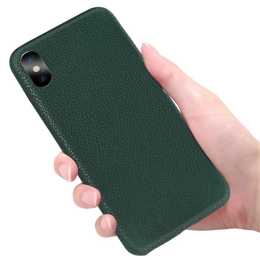 Lovebay Телефон чехол для iPhone 6 7 8 Plus роскошный бизнес матовый мягкий PU для iPhone X XR XS Max Противоударный задняя крышка Чехлы подарок