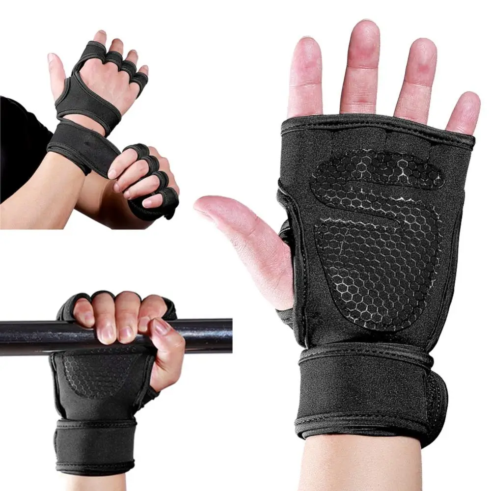 1Pair Gym Gloves Fitness Weight Lifting Body Building Training Sports Exercise Sport Workout Glove for Men Women M/L/XL | Спорт и