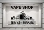 Электронная сигарета Vape настенный стикер для магазина, Виниловая наклейка для украшения стен магазина, окна, стекла, Y7