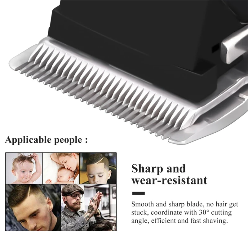 

Wireless Electric Clipper Speeds Adjustable Hair Trimmer Powerful Motor Hair Cutting Machine Barber Hair Cutter Lcd Display