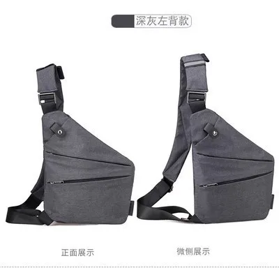 

HOT 2020 Fashion New Oxford Cloth Chest Bag Male Casual Personality Men's Messenger Bag Left and Right Shoulder Bag