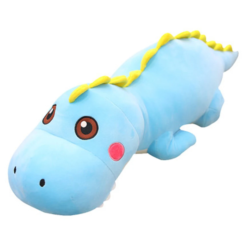 

Маленькая кукла-динозавр, плюшевая игрушка, милая большая ленивая Подушка для сна, кукла для мальчика, розовая, синяя, зеленая, домашний спут...