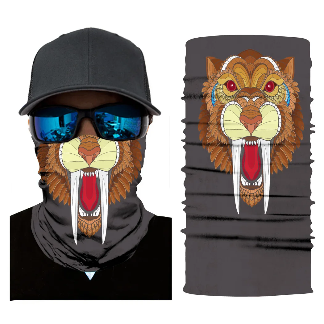 Wholesale 3D Vision Animal Style Sunscreen Mask Scarf Cover Unisex Riding Outdoor Dust-proof Face Scarfs 10pcs/pack |