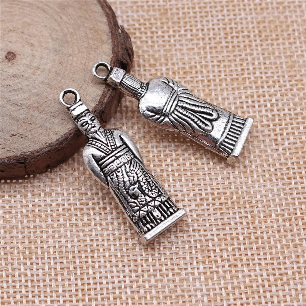 4 шт. 39x12x5 мм император императора Властелин шармы античный серебряный цвет для DIY фотоаксессуары ювелирные изделия