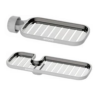 stainless steel shelf kitchen faucet rack sink rag drain basket hanging storage rack bathroom accessories