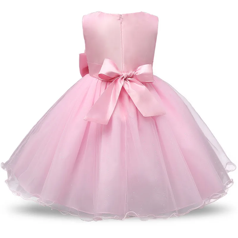 

Pink Children Princess Girl Dresses For Wedding Party Pageant Communion Dress Big Bow Prom Gown For Girl 12 Years