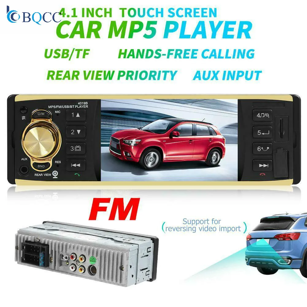 Автомобильный радиоприемник MP5 плеер 1DIN с 4 &quotэкраном Bluetooth FM AUX USB TF U