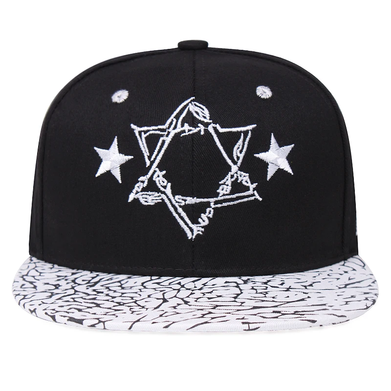Шапка с вышивкой в виде звезд весна-лето 2020 модная уличная шапка стиле хип-хоп для