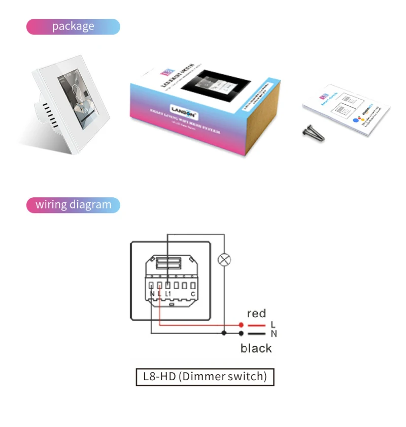 

EU US LCD Dimmer Smart Wifi Dimmer Switch 220V 110V Work with Apple Homekit Alexa Google Home Assistant Smart Home Switch