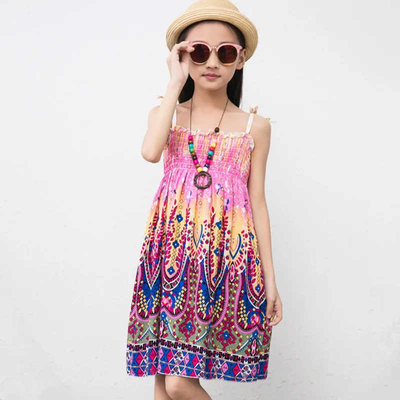 Платье Летнее из вискозы без рукавов на возраст от 3 до 18 лет | Детская одежда и