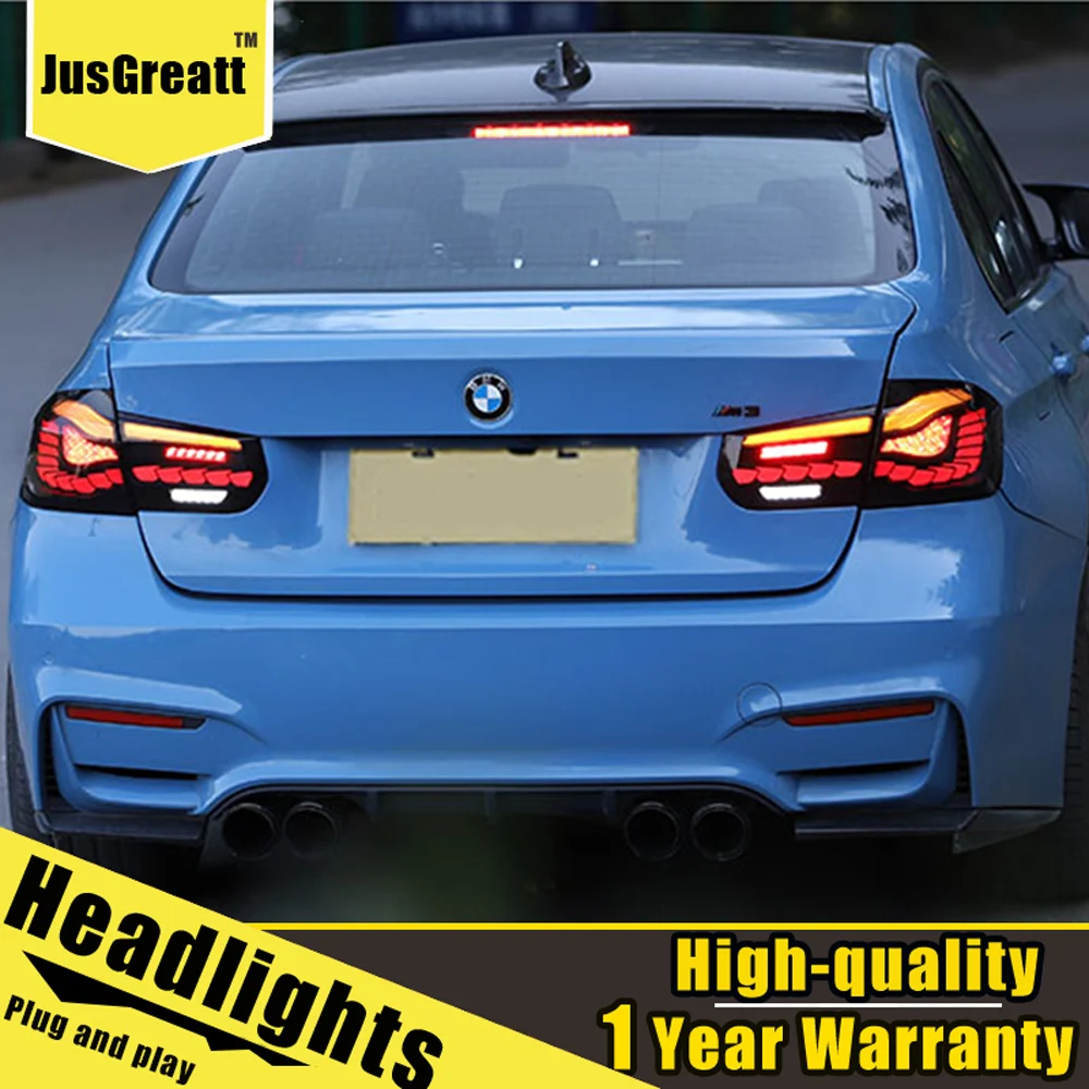

2pcs Car Styling for BMW 3 series 2012-2018 tail lights assembly All LED Rear Lamp+ dynamic turn signal +reverse light