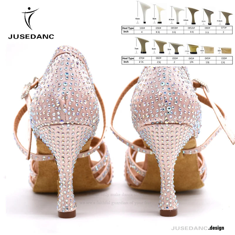 

Latin Dance Shoes Women Salsa Dancing Shoes Dance Ballroom Shoes Women Tango Shoes Lady Virous colors Flare Heel Comfortable