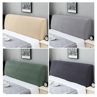 solid color plush thicken elastic all inclusive bed head cover bed head back protection bedside dust cover hotel headboard cover