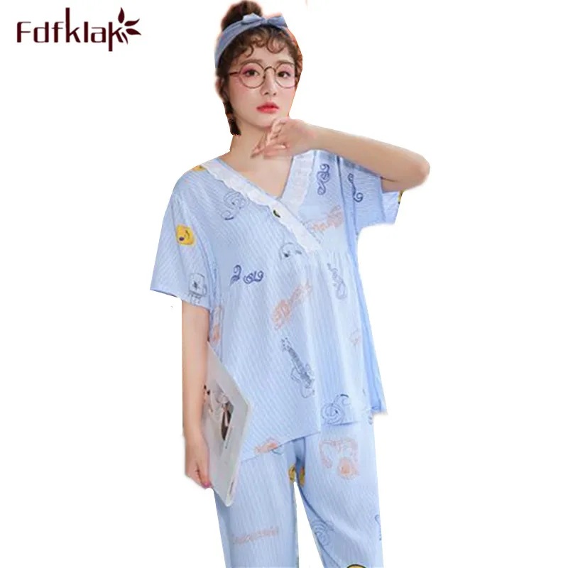 Женская пижама с коротким рукавом и V-образным вырезом | одежда