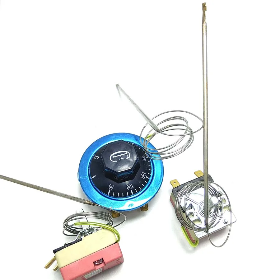

Long Probe 50-300 Celsius Degree Adjustable Temperature Control Switch Capillary Thermostat 16A