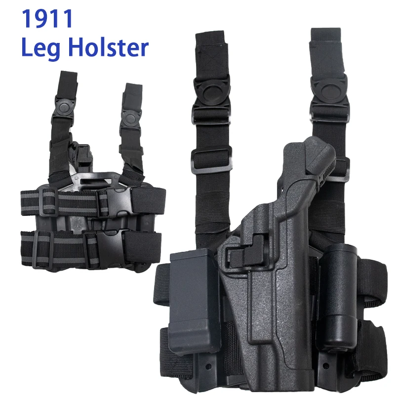

Military Shooting Airsoft Sport Pistols Gun Holster Fit For Colt 1911 Outdoor Hunting Gun Thigh Holster Accessories