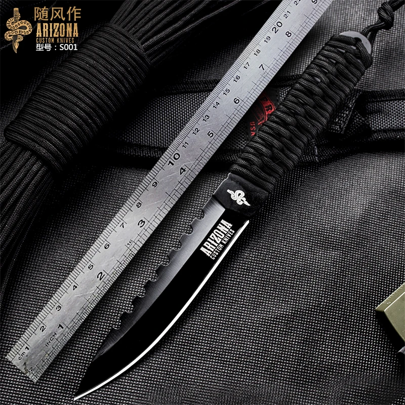 WIND Outdoor sharp straight knife wild survival tactical outdoor portable army | Инструменты