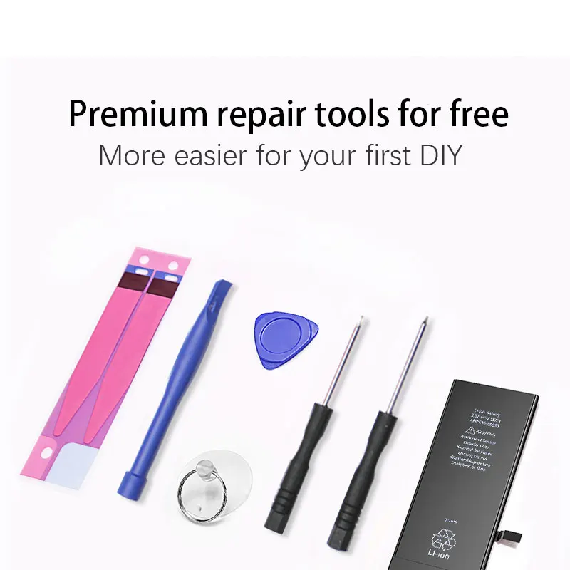 1 шт. литиевая батарея для iPhone 7 7Plus Высокая реальная емкость нулевой цикл 6 6s 6plus Plus