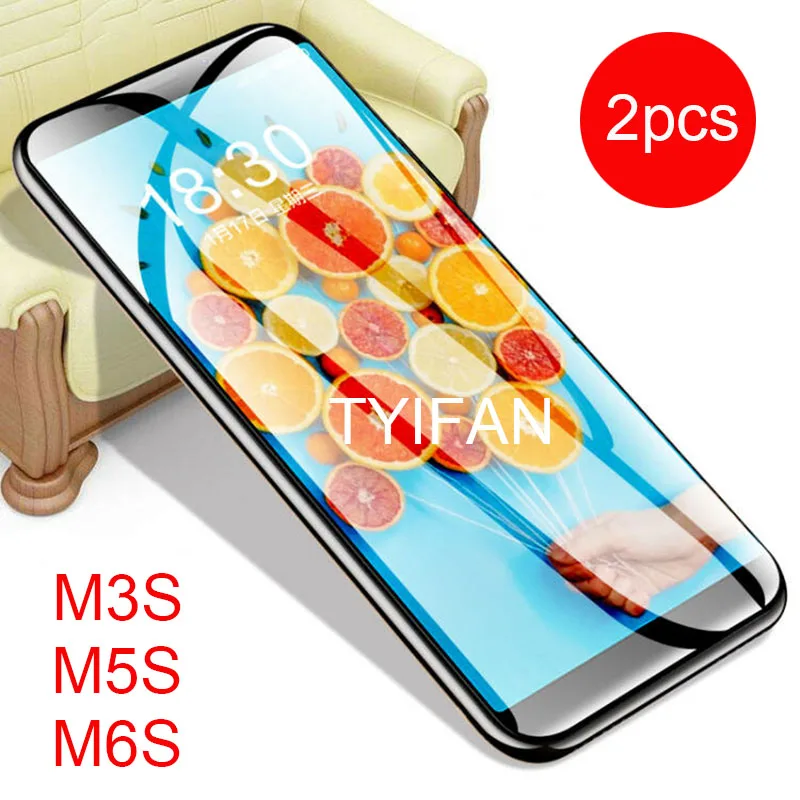 Закаленное стекло для Meizu M 6s M5s M3s 2 шт. Защитное экрана Maisie S6 S5 S3 5s 3 s M6 M5 M3 S защитная