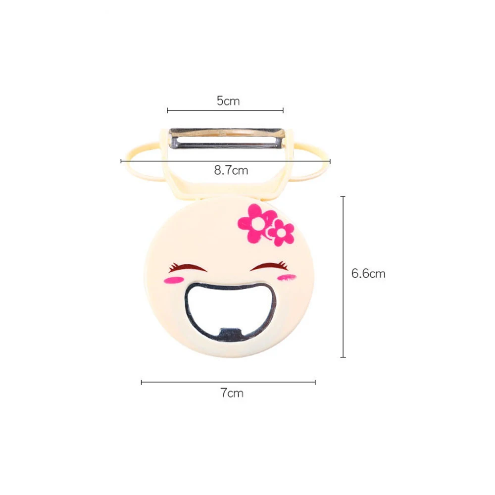 Симпатичные улыбающееся лицо Многофункциональные ножи для очистки фруктов и