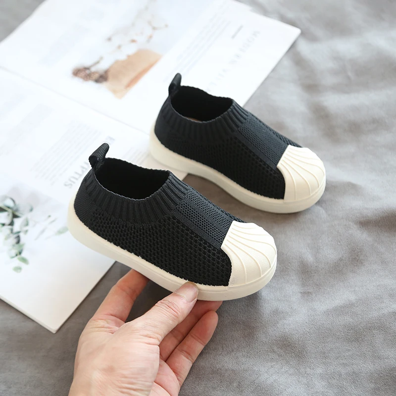 

2020 Infant Toddler Shoes Autumn Baby Girls Boys Casual Shoes Soft Bottom Comfortable Non-slip Outdoor Children Knitted Shoes