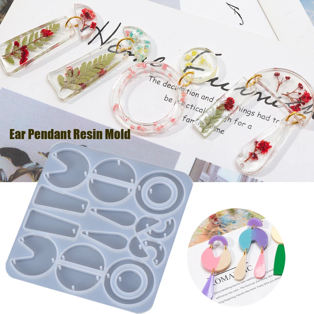 Рождественские серьги бусины искусственная смола силиконовая форма ручной