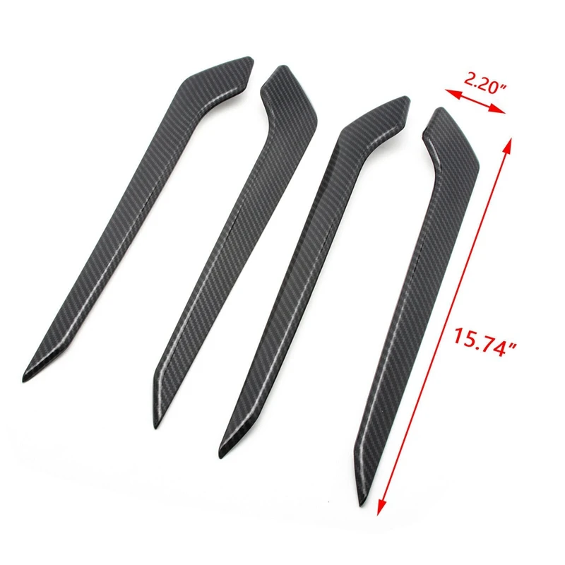 

4Pcs ABS Carbon Fiber Car Inner Door Panel Armrest Cover Trim Door Handle Cover Trim For Toyota RAV4 2019 2020