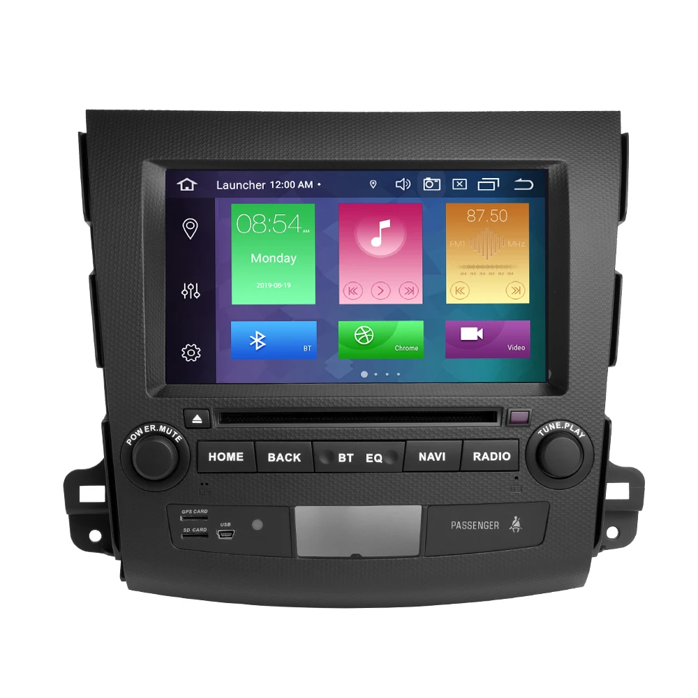 Автомобильный мультимедийный проигрыватель IPS DSP 4G 64G 2 Din Android 9 0 для Mitsubishi Outlander 2007