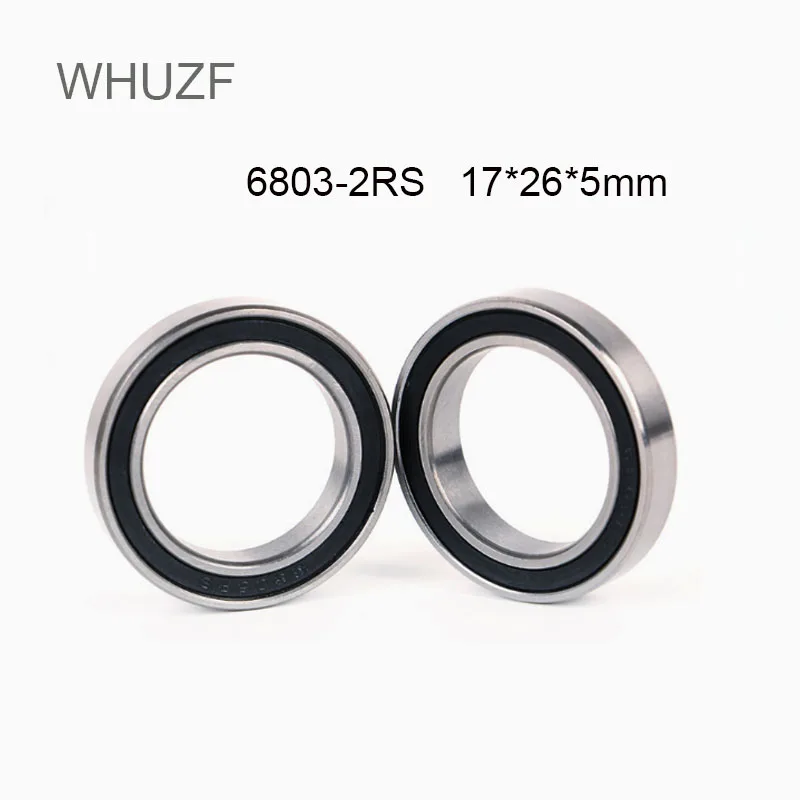 

WHUZF бесплатная доставка 6803 2RS Подшипник 17*26*5 мм (10/20/50 шт.) Метрическая тонкая секция 61803RS 6803