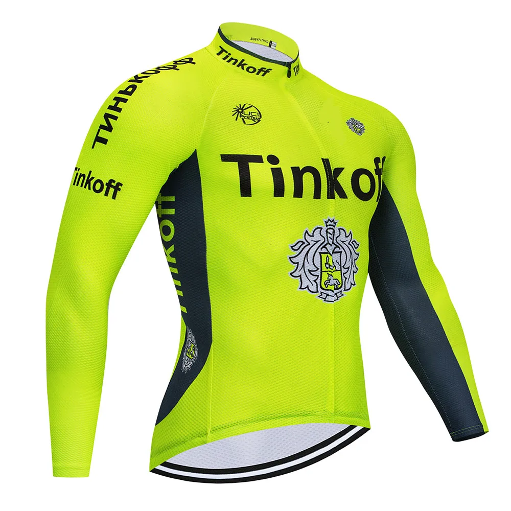 Cycling Jersey Tinkoff, комплект из Джерси с длинным рукавом для велоспорта, Летний Дышащий комбинезон, ropa ciclismo, одежда для велоспорта, MTB велосипеда, мужская одежда - Цвет: Cycling Jersey