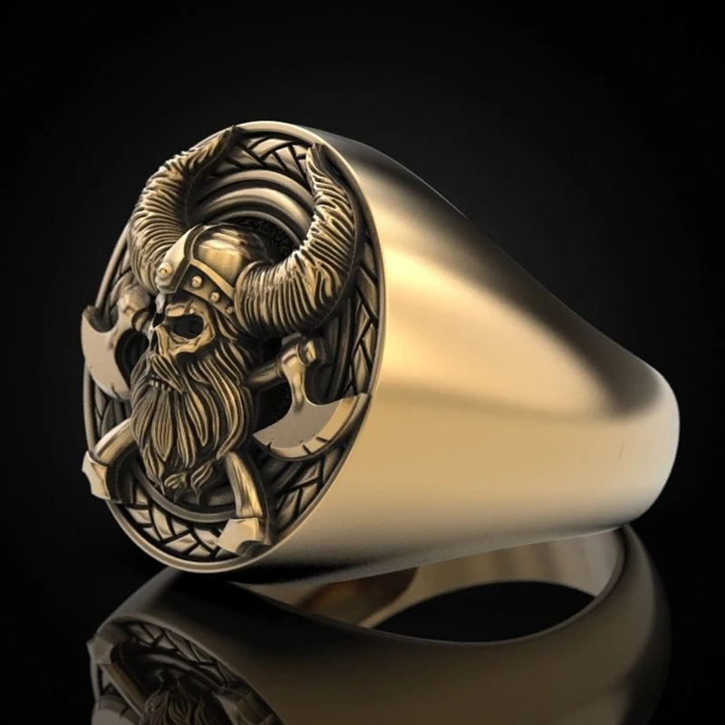 

Wish's new Viking Skull Ring is a Nordic myth retro ring for men