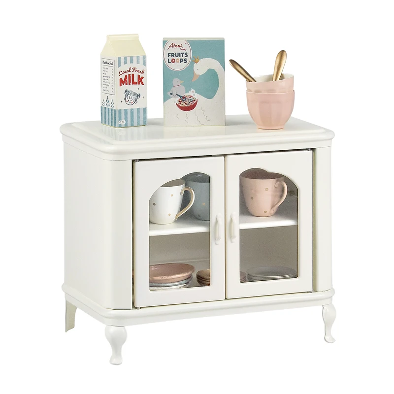 aizulhomey metal storage cabinet for dolls 16 mouse house furniture cupboard kitchen ob11 bjd lol blyth accessories kids toys free global shipping