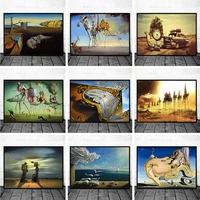 famous surrealism by salvador dali canvas paintings abstract posters and prints wall art pictures for living room decoration