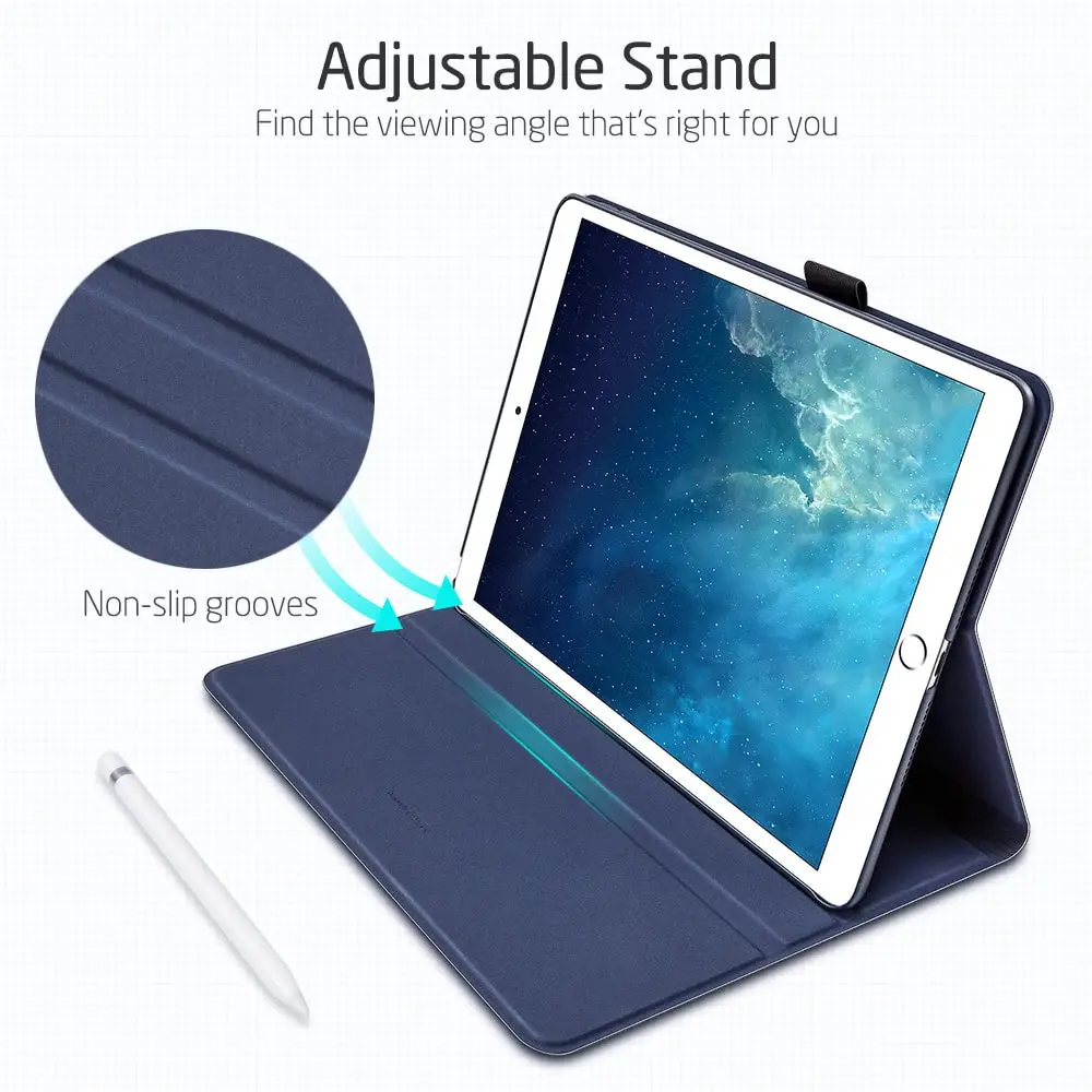 Чехол-книжка ESR Urban Premium для iPad 7th Gen 10,", простая оксфордская ткань из искусственной кожи, умный чехол для iPad 7 чехол