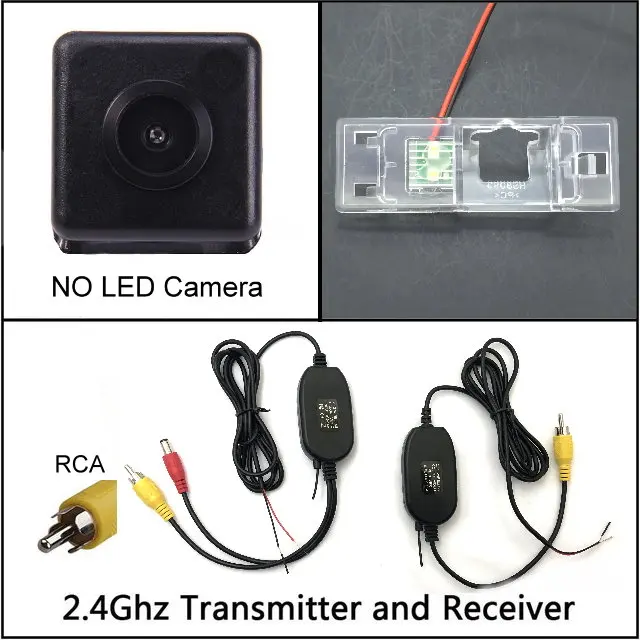 wireless n NO LED Для Nissan Qashqai J10 j11 Dualis J10 2007- Ночное Видение заднего вида Камера Реверсивный Камера автомобиля Резервное копирование Камера HD CCD автомобиль - Название цвета: wireless n NO LED