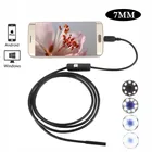 Эндоскоп 7 мм USB ПК Android эндоскоп 6 светодиодный объектив Водонепроницаемый эндоскопии Бороскоп с Камера с 1 м 1,5 м 2 м 3,5 м 5 м