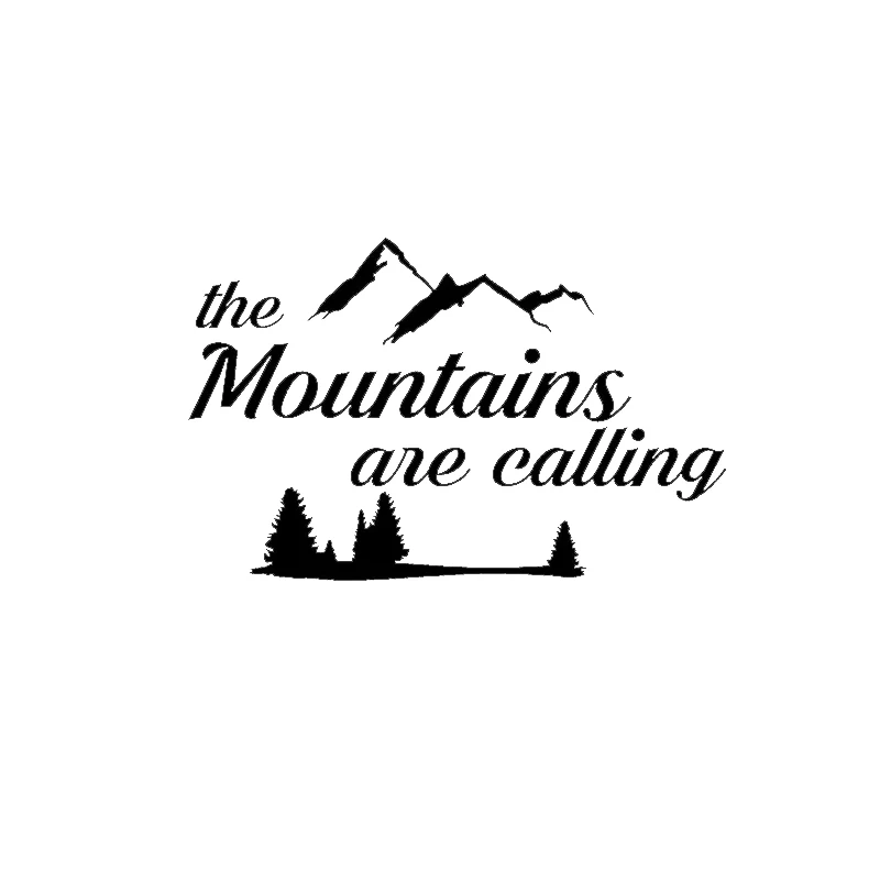 

The Mountains Are Calling Hike Adventure Outdoors Camping Computer Laptop Symbol Decal Family Love Car Truck Sticker Window