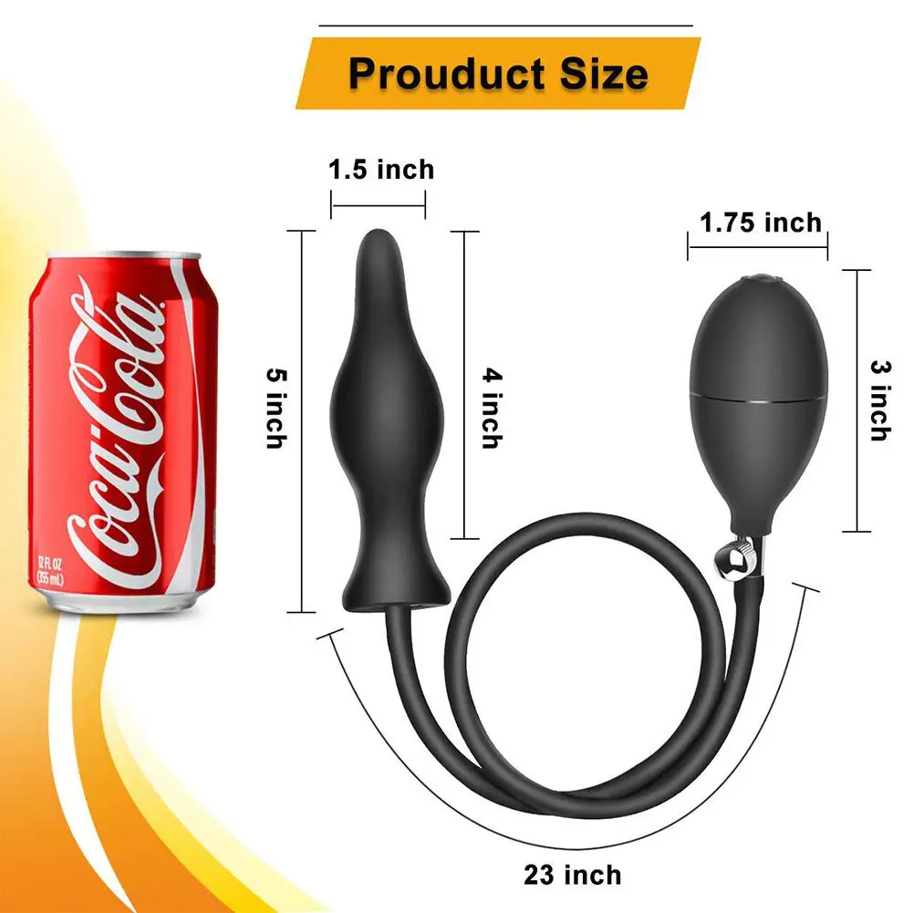 Силиконовая Расширенная надувная Анальная пробка водонепроницаемая