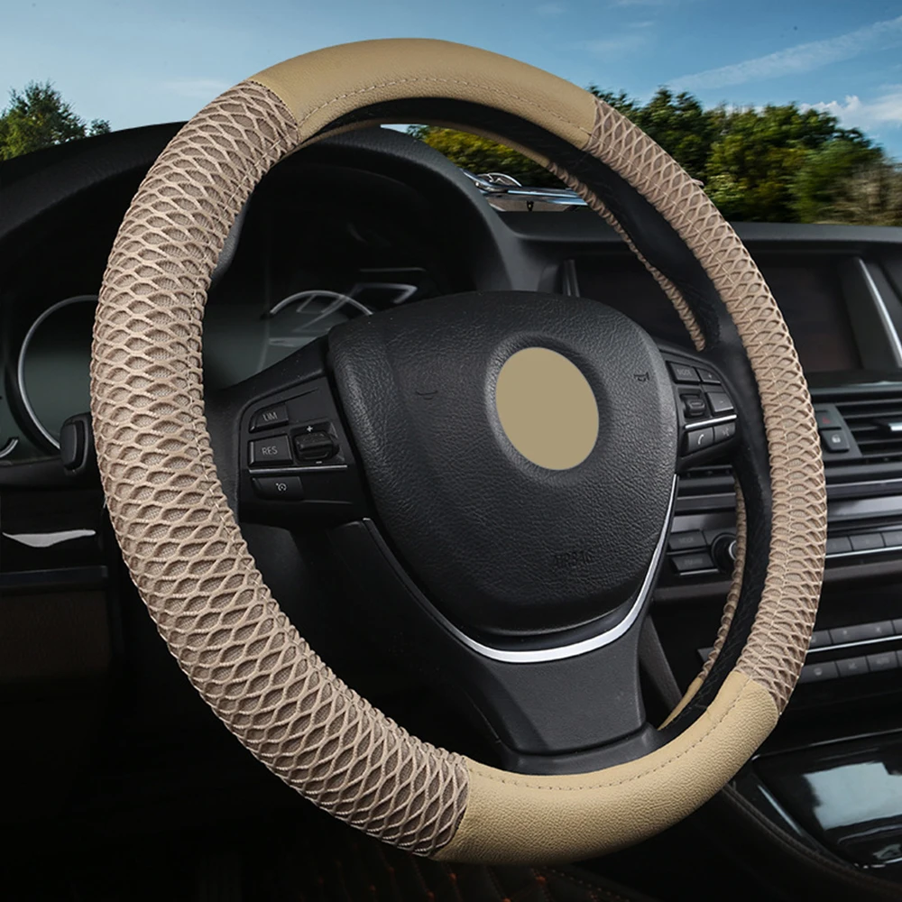 Универсальные аксессуары для интерьера чехол на руль подходит для VW Polo Beetle Golf Passat T-Roc Tiguan Touran модели Amarok, Caddy Crafter